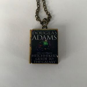 📖📕CUTE📔📖 Book Locket - Hitchhikers Guide to the Galaxy